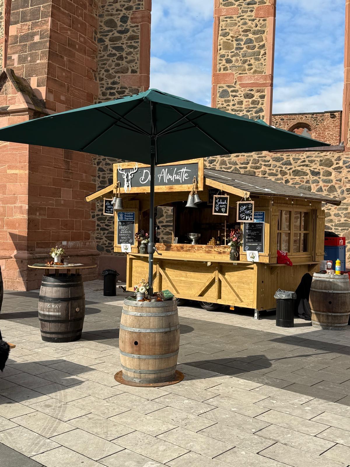 Die Almhütte an der Wallonischen Kirche Hanau – Vorderansicht